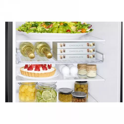 Frigider samsung rb34c672dbn/ef class d, 344 l, no frost, spacemax, digital inverter, power cool/freeze, no frost, 185.3 cm, negru