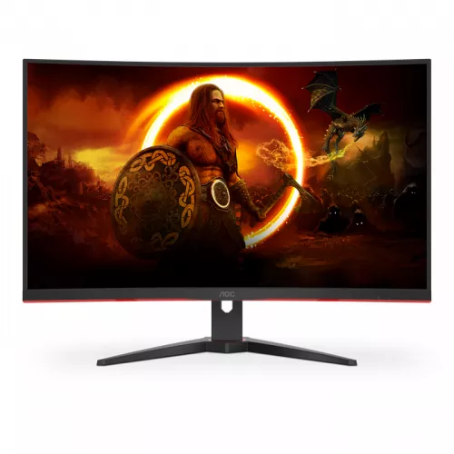 Monitor gaming aoc 31.5" aoc c32g2ze/bk, black, curved-va, 1920x1080, 240hz, adaptivesync, 0.5msmprt, 300cd, hdr10, hdmi+dp