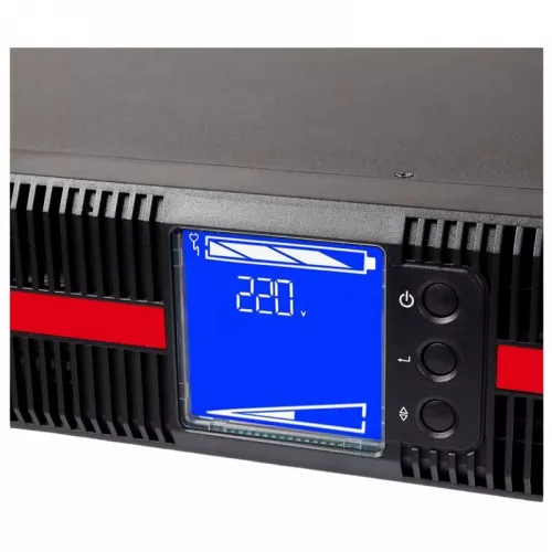 Ups powercom ups powercom mrt-1000 iec, rack&tower, 1000va/1000w, online, lcd, rs232, usb,snmp slot, ex. batt. con., iec