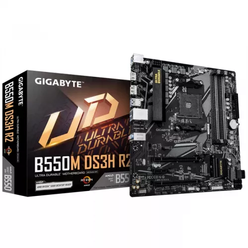 Placa de baza gigabyte b550m ds3h r2 matx, (am4/amd b550)