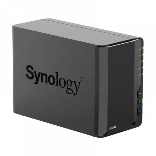 Nas server synology synology  "ds225+", 2-bay, intel celeron 4-core 2-2.7ghz, 2gb+1slot, 1x2.5gbe, 1x1gbe