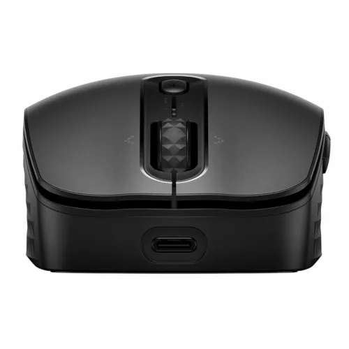 Mouse hp wireless mouse hp 690 qi-charging, multi-device, up to 4000 dpi, 7 buttons(6 prog.), multi surface tracking, 90g., bluetooth, black