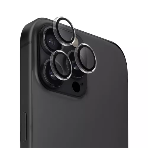 Sticla de protectie uniq uniq optix camera lens protector for iphone 16 pro/16 pro max, clear