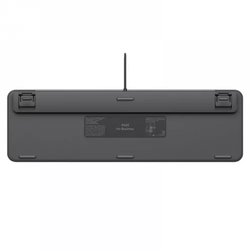Keyboard logitech keyboard logitech signature slim k620 for business, quiet typing, 1.8m, usb-c, en, black