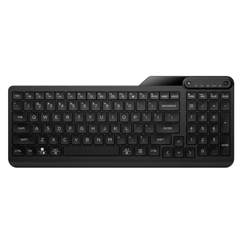 Kit (keyboard+mouse) hp wireless keyboard hp 460 multi-device, compact numpad; 2-zone layout, low profile key travel; 2.5 mm, 12 progr. keys;, bt,5.3 2xaaa, en/ru, black