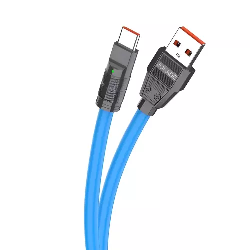 Cablu jokade jokade cable usb-a to type-c 5a 1m ja026, blue