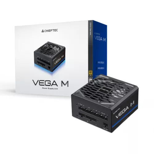 Sursa de alimentare pc chieftec 850w atx power supply chieftec vega m ppg-850-c, 850w, 135mm fdb fan, pcie gen5 with 80 plus gold, atx 12v 3.1, eps12v, cable management, active pfc (power factor correction) (sursa de alimentare/блок питания)