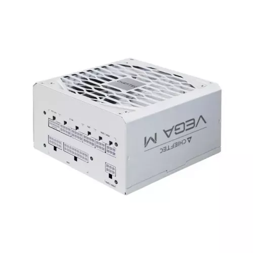 Sursa de alimentare pc chieftec 850w atx power supply chieftec vega m ppg-850-cw white, 850w, 135mm fdb fan, pcie gen5 with 80 plus gold, atx 12v 3.1, eps12v, cable management, active pfc (power factor correction) (sursa de alimentare/блок питания)