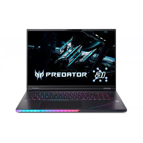 Laptop gaming acer acer predator helios 18 ai ph18-73 (nh.qvzeu.003) abyssal black 18” miniled ips wqxga 250hz (intel core ultra 9 275hx ai 24xcore 2.1-5.4ghz, 64gb ddr5 ram (2 slots free), 2tb nvme ssd, nvidia geforce rtx 5080 16gb gddr7, wifi7-be/bt 5.4, killer ether