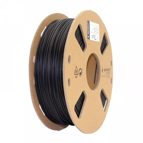 Filament gembird tpe 1.75 mm, flexible black filament, 1 kg, gembird 3dp-tpe1.75-01-bk