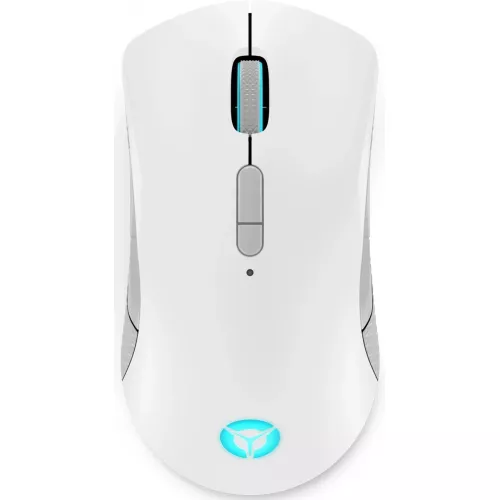 Mouse wireless lenovo lenovo legion m600 wireless gaming mouse (stingray) - up to 16.000 dpi, supporting wireless via 2.4ghz or bt5.0 or wired usb 2.0, programmable 9 buttons and lights, rapid charging, truly ambidextrous, 107g, white.