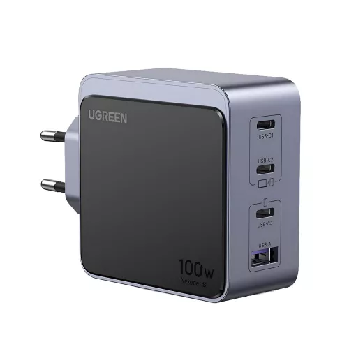 Incarcator ugreen ugreen nexode gan s charger 3*type-c+1*usb-a 100w x565, black