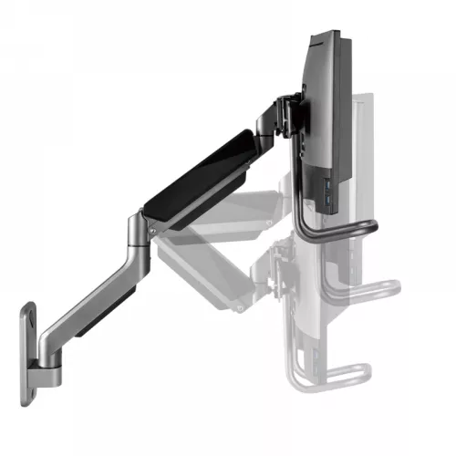 Suport perete gembird wall mount for 2 monitors gembird ma-wa2-02, 17"-32", per screen max.8kg,  vesa: 75x75, 100x100