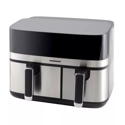 Cuptor cu convectie, fryer heinner аэрогрили heinner haf-h9db17bks 1700 вт | 8.6 л | двоиная  (5.3 л +  3.3 л) | дисплей | сенсорное управление серебристый