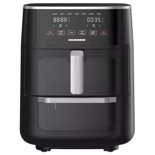 Cuptor cu convectie, fryer heinner аэрогрили + духовка heinner hafo-m11bk1700 1850 вт | 11 л | цифровое управление | смотровое окно черный