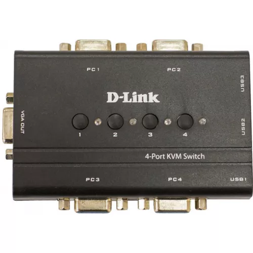 KVM Switch D-LINK DKVM-4K  4 PCs to 1 USER, (PS/2), Desktop 