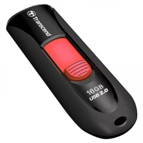 USB flash drive TRANSCEND JetFlash 590, 16GB, USB2.0 Black,  Capless