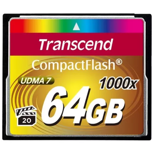 Card de memorie TRANSCEND CompactFlash 64GB TS64GCF1000 1000X 