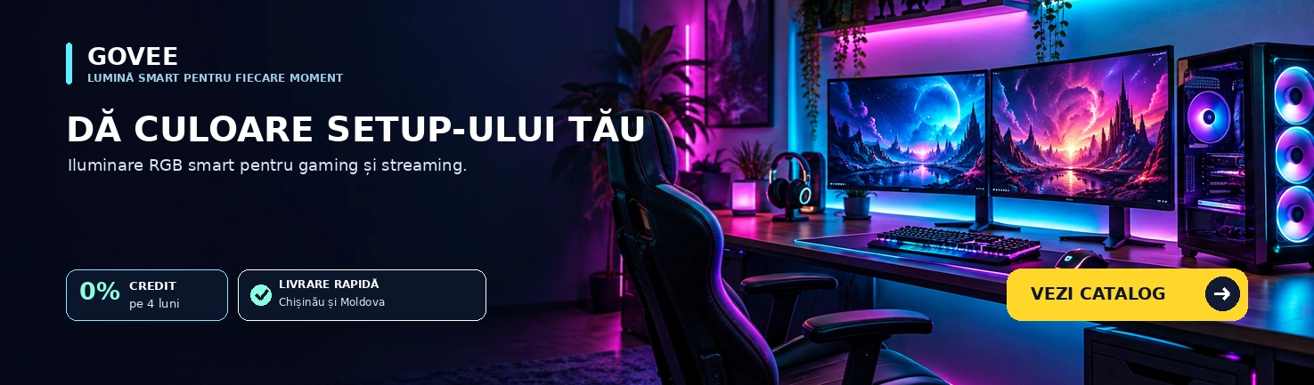 Lumini Govee pentru gaming și setup RGB | Fantastic.md
