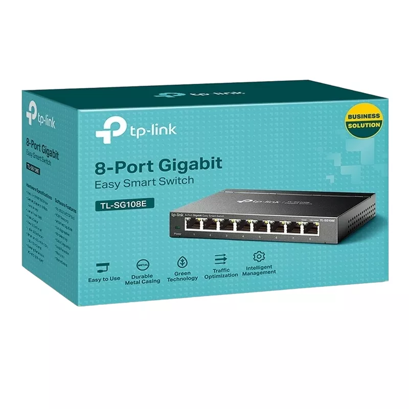 Коммутатор сетевой TP-LINK TL-SG108E, 8UTP, 10,  100,  1000Mbps,  1U