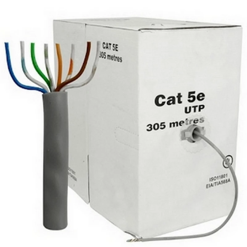 Cablu APC UTP CAT.5E,  305M,  CCA, 24AWG 4X2X1/0.50,  SOLID GRAY
