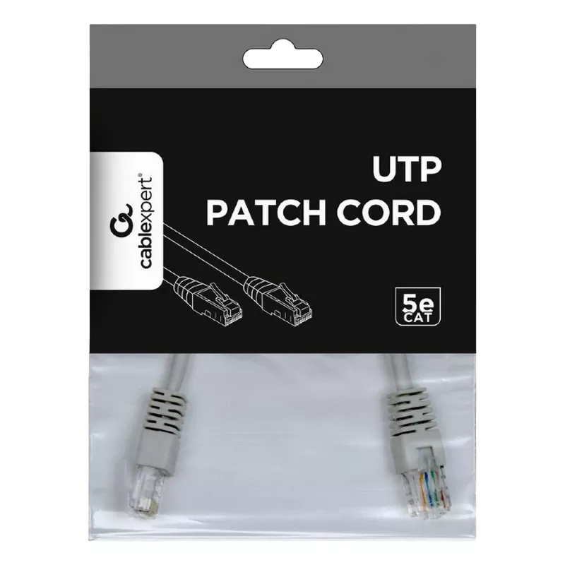 Patchcord GEMBIRD PP12-0.25M,  CAT.5E, UTP, 0.25m