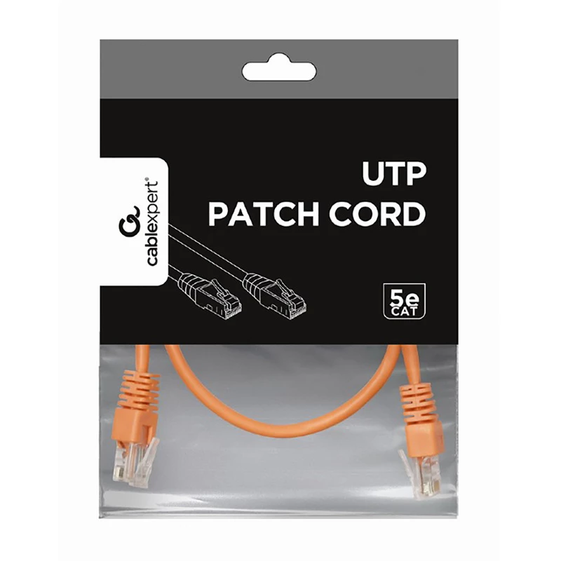 Patchcord GEMBIRD PP12-0.5M/O,  CAT.5E, UTP, 0.5m