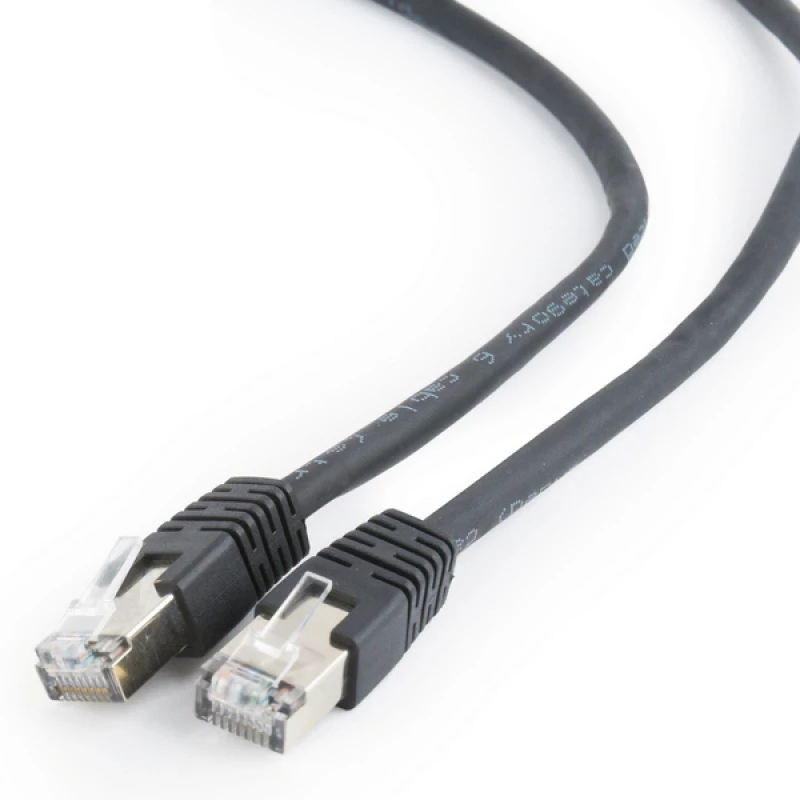 Patchcord GEMBIRD PP6-0.5M/BK,  CAT.6, UTP, 0.5m