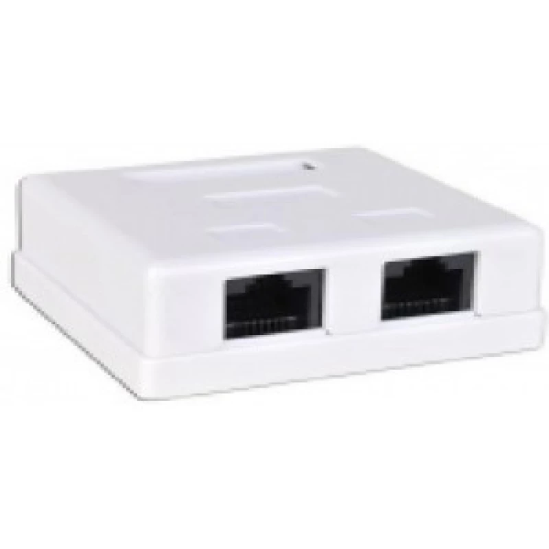 None Hipro 1xRJ45+1xRJ11 Surface Box 2 port UTP Cat 6  PCB jack