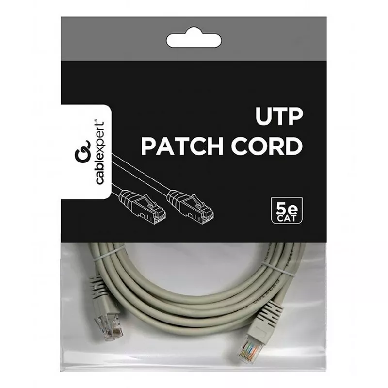Patchcord GEMBIRD PP12-5M, UTP, 5m