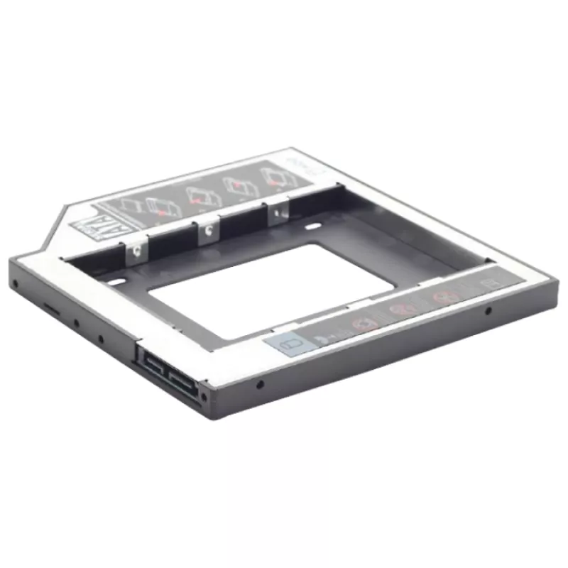Салазки GEMBIRD MF-95-01, Slim mounting frame for 2.5'' drive to 5.25'' bay,  for drive up to 9.5 mm