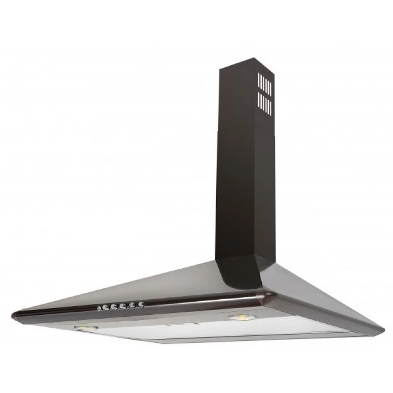 Hota Ciarko Delta (Brown 60), 420 m³/h, 1 motor, 60 cm, Filtru din aluminiu absorbant de grasimi, Maro	