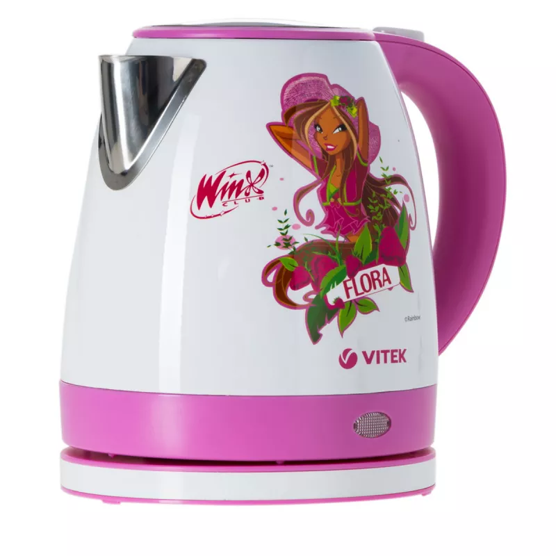 Ceainic electric VITEK WX-1001, 1.2 l,  2200 W,  Metal,  Alb, Roz