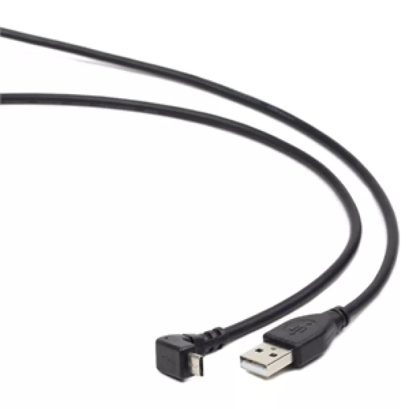 Cablu GEMBIRD CCP-MUSB2-AMBM90-6, Micro USB2.0,   Micro B - AM, 1.8 m