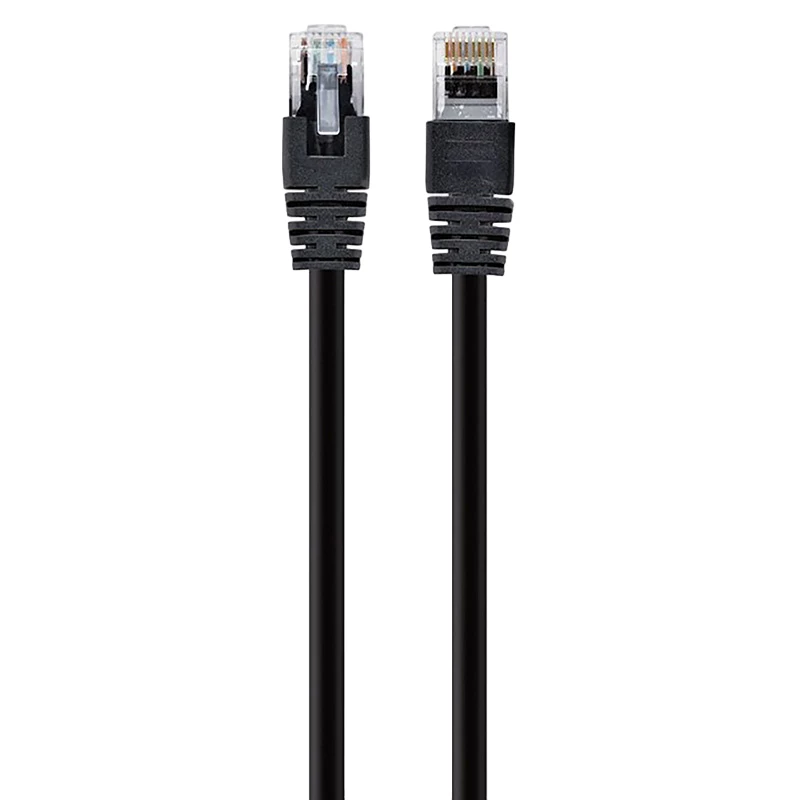 Patchcord Cablexpert PP12-0.25M/BK, UTP, 0.25m