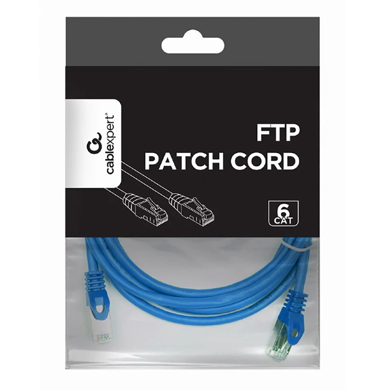 Patchcord Cablexpert PP6-3M/B, UTP, 3m
