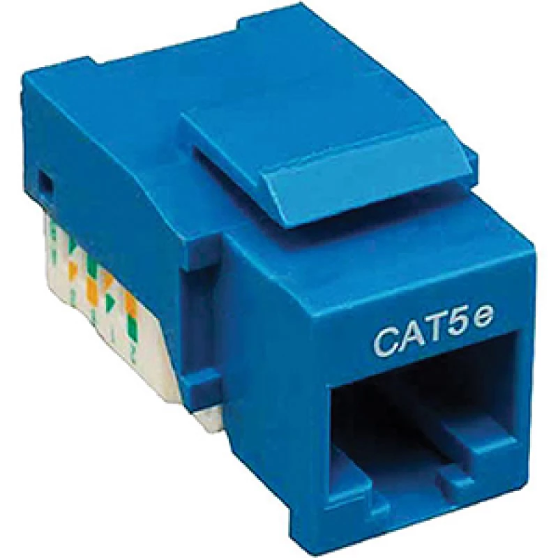 None Fantastic Keystone Jack RJ-45 cat.5E,  KJ5-01,  110 Type,  Blue