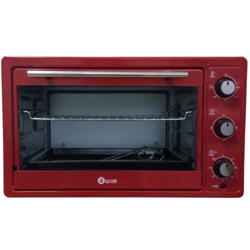 Cuptor electric LUXIM LE33-S1, 33 l, 1600 W, Grill, Timer, Rosu