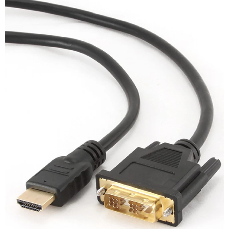 Кабель видео GEMBIRD CC-HDMI-DVI-0.5M, HDMI-DVI, male-male,  0.5m