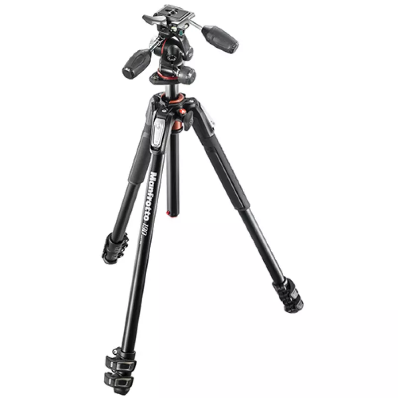 Trepied Manfrotto 190 ALU 3 SECTION KIT 3W HEAD