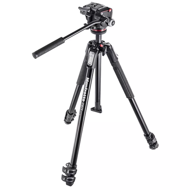 Trepied Manfrotto 190X ALU 3 SEC. KIT FLUID HEAD