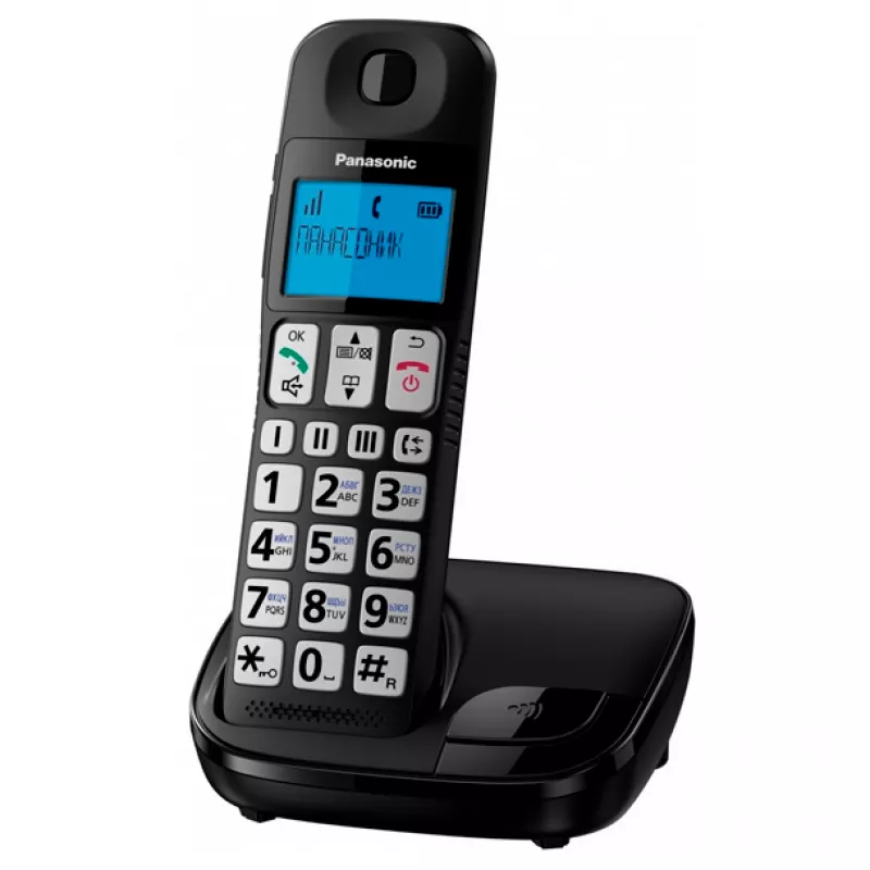 Радиотелефон PANASONIC DECT  KX-TGE110UCB,  BLACK