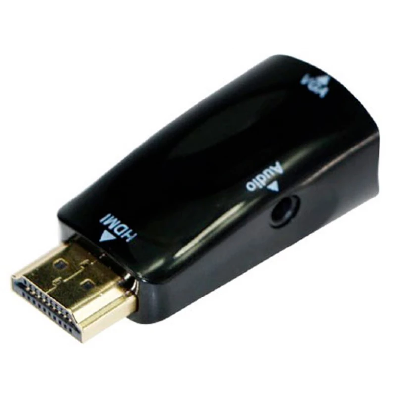 Adaptor GEMBIRD A-HDMI-VGA-02, HDMI, VGA + 3.5mm AUX, male-female