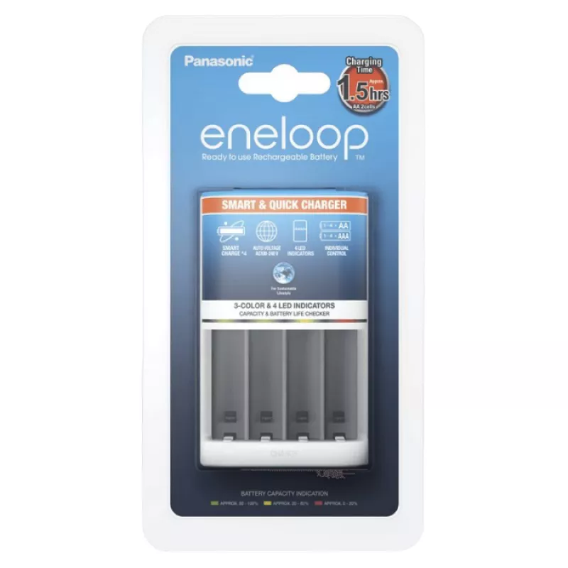 Încarcator PANASONIC SMART-QUICK CHARGER 4-POS AA/AAA,  BQ-CC55E