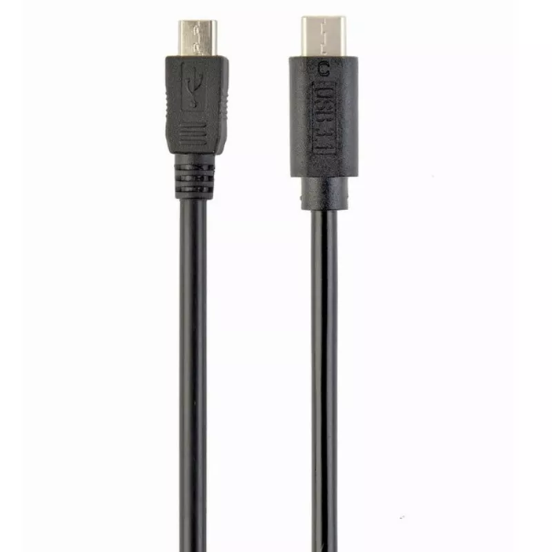 Кабель USB Cablexpert CCP-USB2-MBMCM-6, Type-C, microUSB2.0,  CM, BM, 1.8 m,  Black