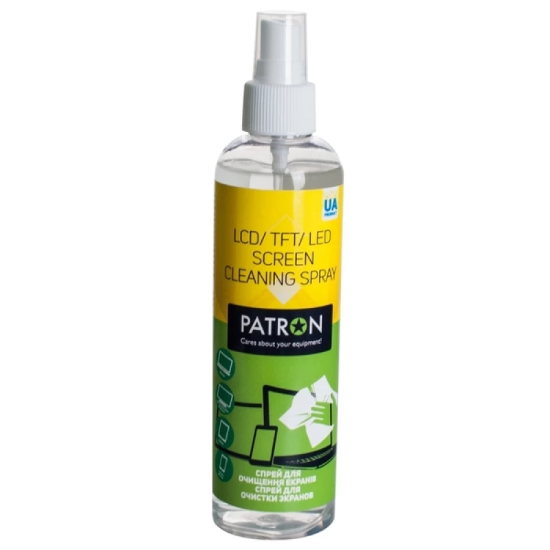 Set de curațare Patron CLEANING  LIQUID FOR SCREENS  F3-001,  SPRAY 250 ML
