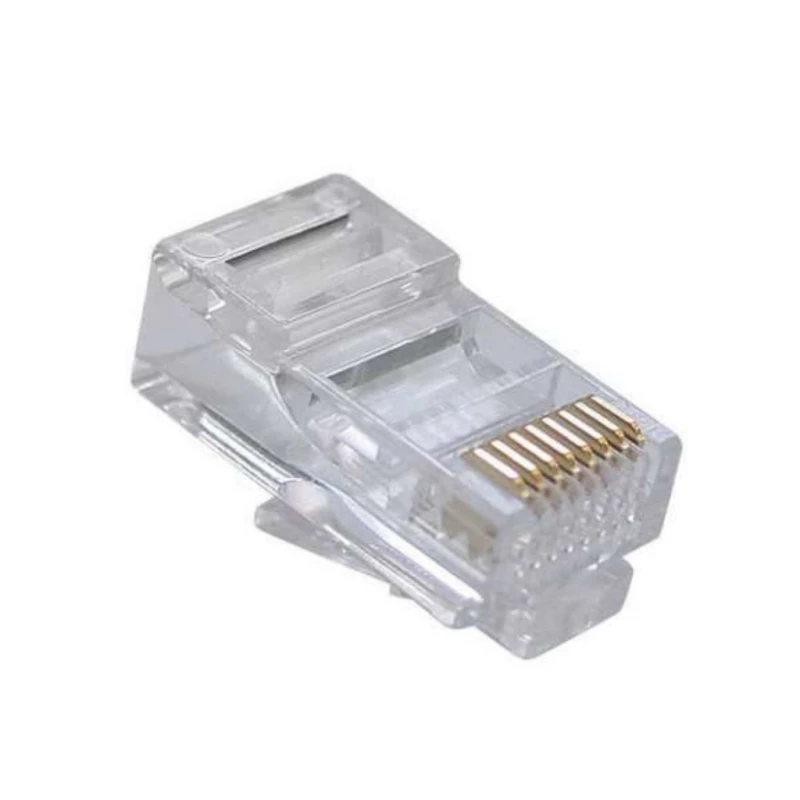 Conector RJ45 RJ45 Modular Plug,  Cat.5E,  Long Type,  50u Gold plated,  100pcs/bag