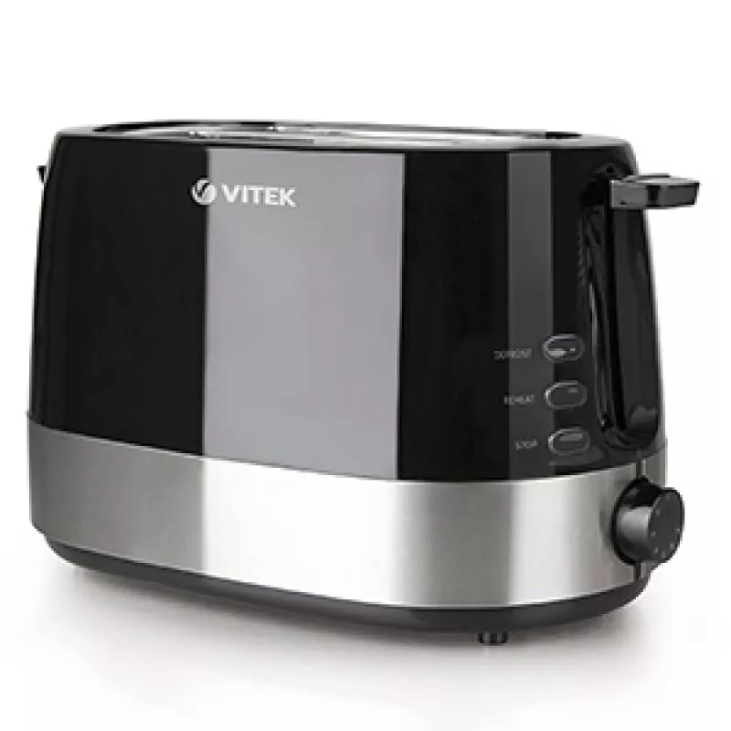Тостер VITEK VT-1584, 850 Вт,  2 тоста,  Механическое управление,  Теплоизоляция корпуса,  Черный