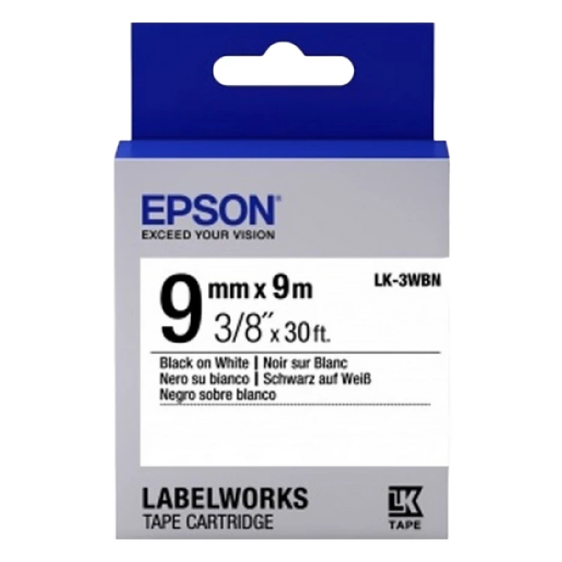 Cartus EPSON C53S653003 Tape Epson LK3WBN Std Blk/Wht 9/9