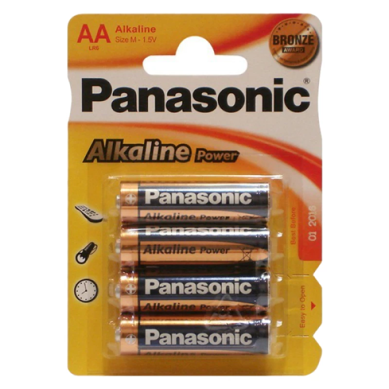 Baterie PANASONIC ALKALINE POWER,  LR6REB/4BPR, AA, 4pcs